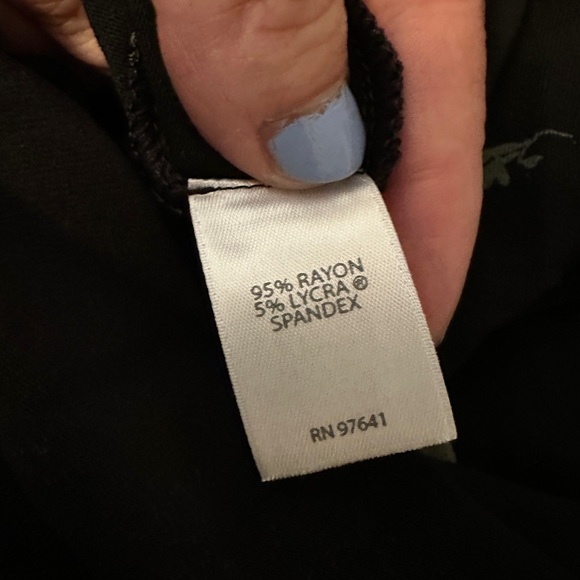 J. Jill Wherever collection black floral swing top with slight bell sleeve - Picture 4 of 9